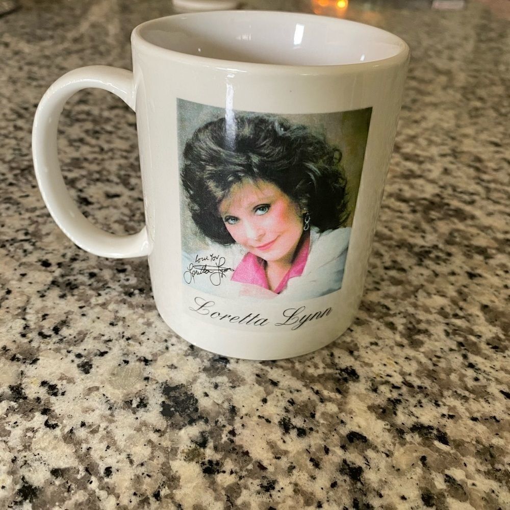 Vintage Loretta Lynn Coal Miner’s Daughter mug.
